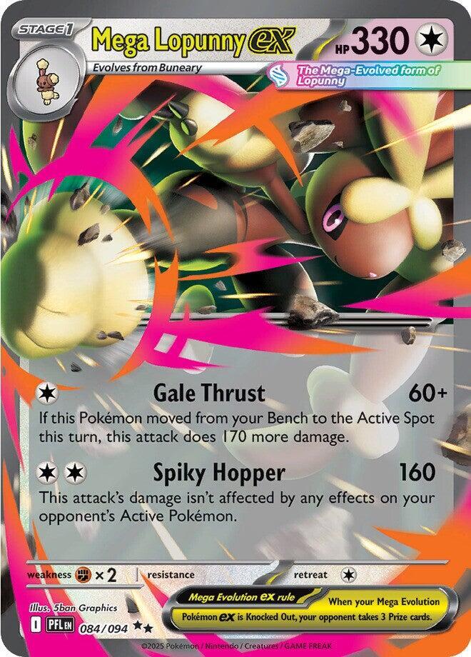 Mega Lopunny ex 084/094 - Phantasmal Flames - Pokémon TCG