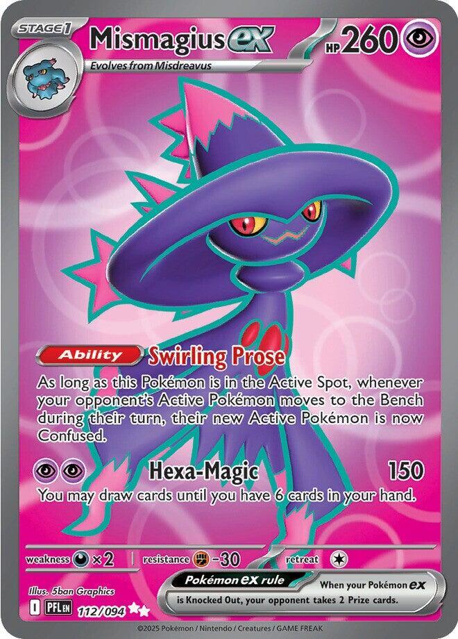 Mismagius ex 112/094 - Phantasmal Flames - Pokémon TCG