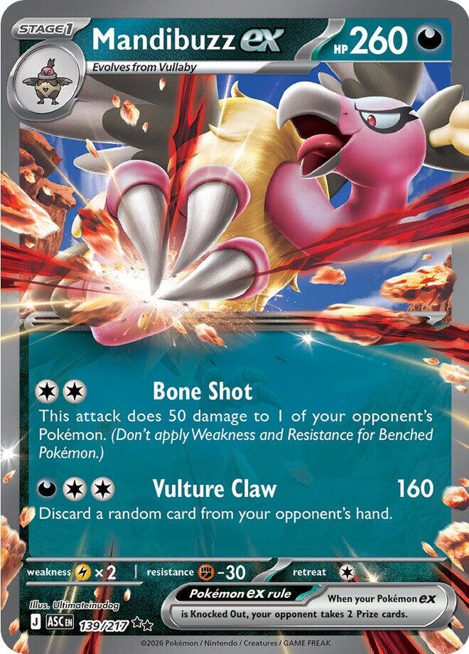 Mandibuzz ex 139/217 - Ascended Heroes - Pokémon TCG