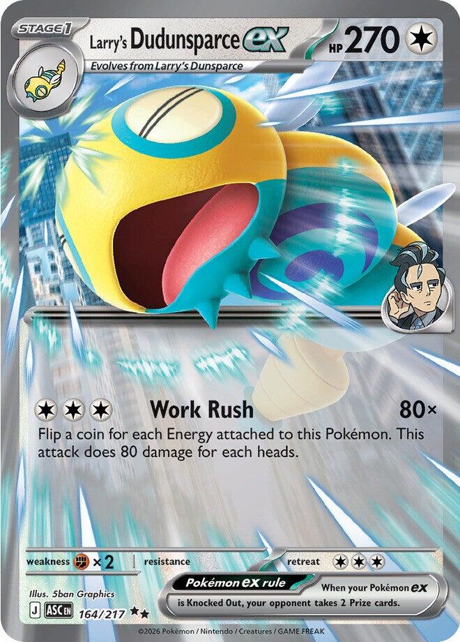 Larry's Dudunsparce ex 164/217 - Ascended Heroes - Pokémon TCG