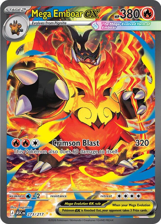 Mega Emboar ex 273/217 - Ascended Heroes - Pokémon TCG