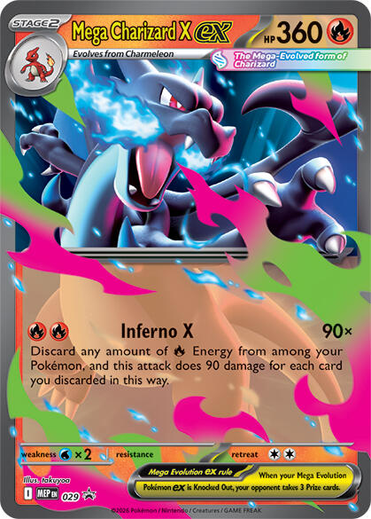 Mega Charizard X ex 029 - Mega Evolution Promos - Pokémon TCG