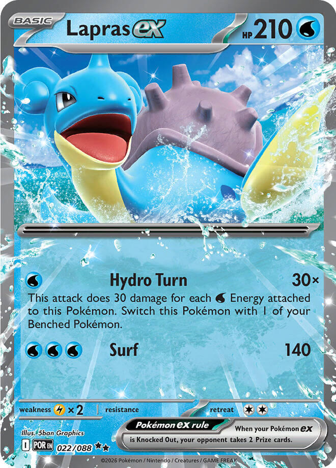 Lapras ex 022/088 - Perfect Order - Pokémon TCG