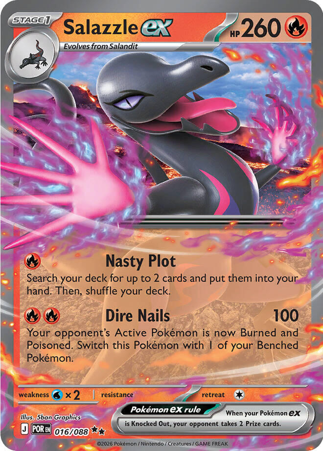 Salazzle ex 016/088 - Perfect Order - Pokémon TCG