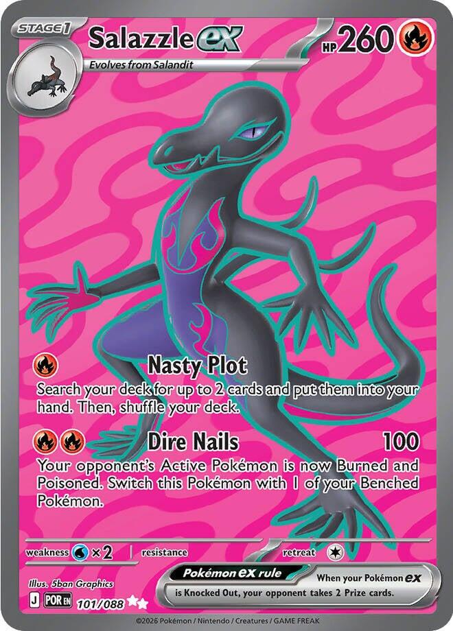 Salazzle ex 101/088 - Perfect Order - Pokémon TCG