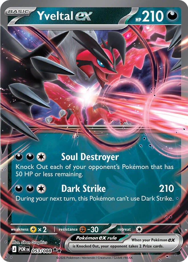 Yveltal ex 053/088 - Perfect Order - Pokémon TCG