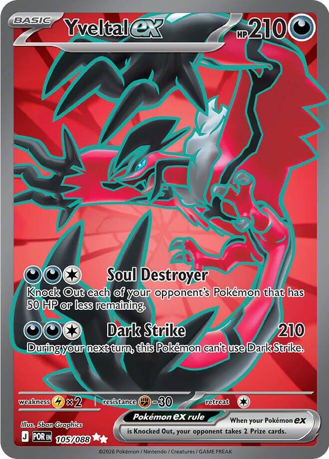 Yveltal ex 105/088 - Perfect Order - Pokémon TCG