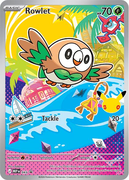 Rowlet 043 - Mega Evolution Promos - Pokémon TCG