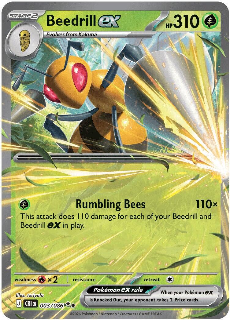 Beedrill ex 003/086 - Chaos Rising - Pokémon TCG