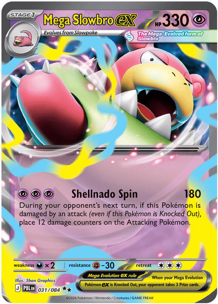Mega Slowbro ex 031/084 - Pitch Black - Pokémon TCG