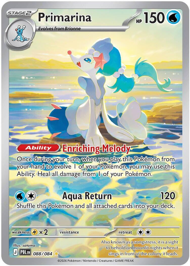 Primarina 088/084 - Pitch Black - Pokémon TCG