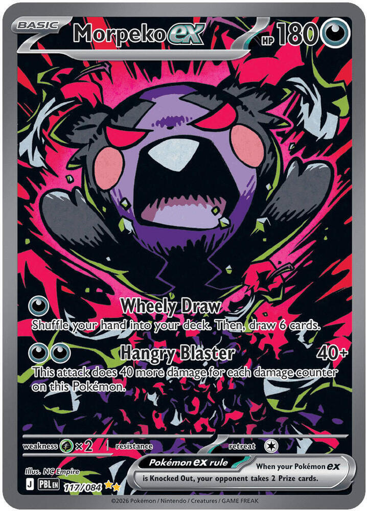Morpeko ex 117/084 - Pitch Black - Pokémon TCG