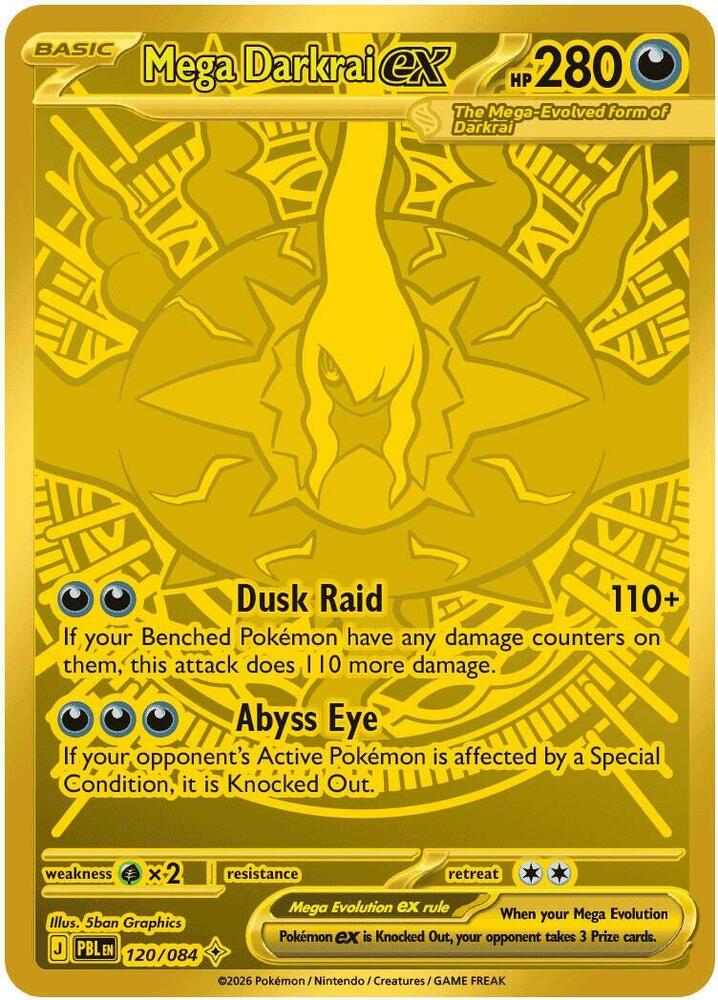 Mega Darkrai ex 120/084 - Pitch Black - Pokémon TCG