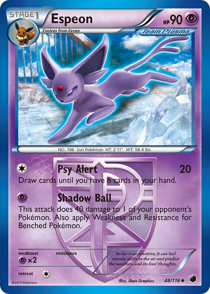 Espeon (Team Plasma) 48/116 - Plasma Freeze - Pokémon TCG