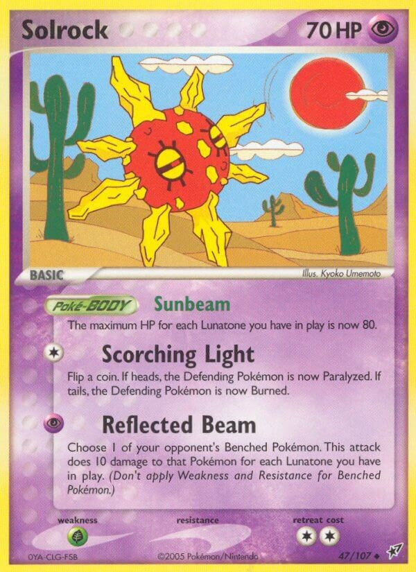 Solrock 47/107 - EX Deoxys - Pokémon TCG