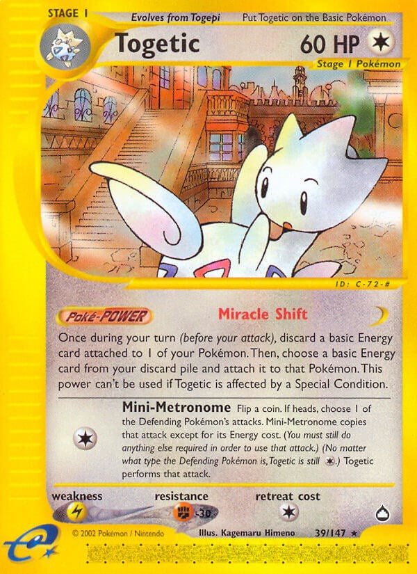 Togetic 39/147 - Aquapolis - Pokémon TCG