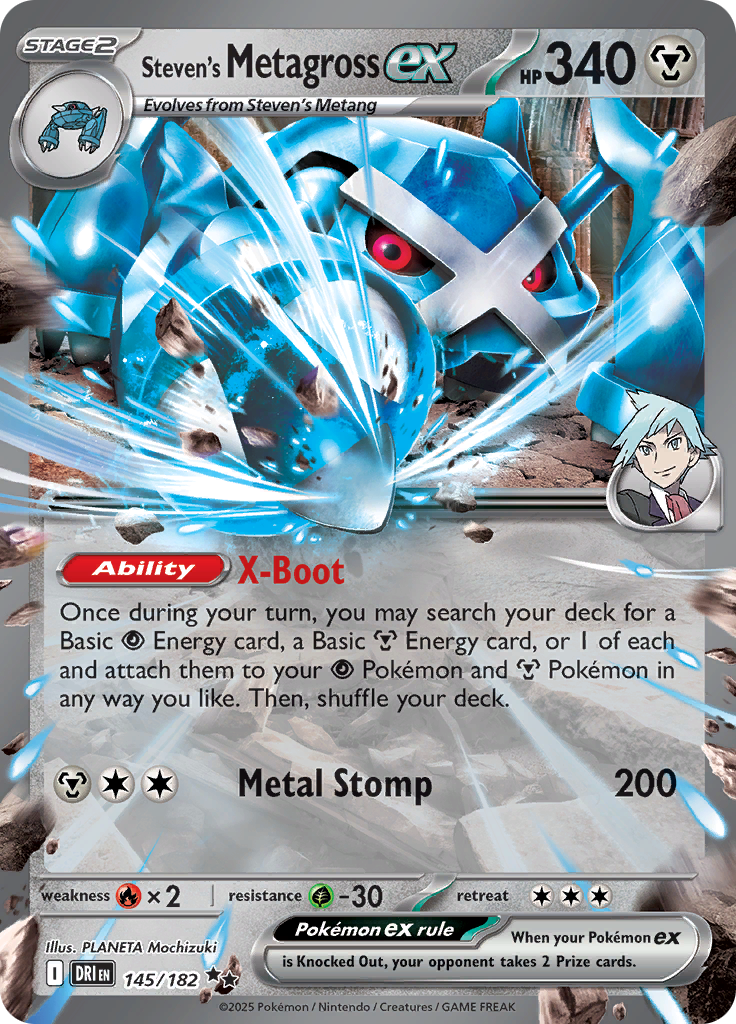 Steven's Metagross ex 145/182 - NM Inglés