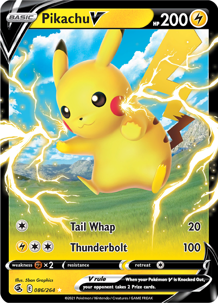 Pikachu V 086/264 - NM Inglés