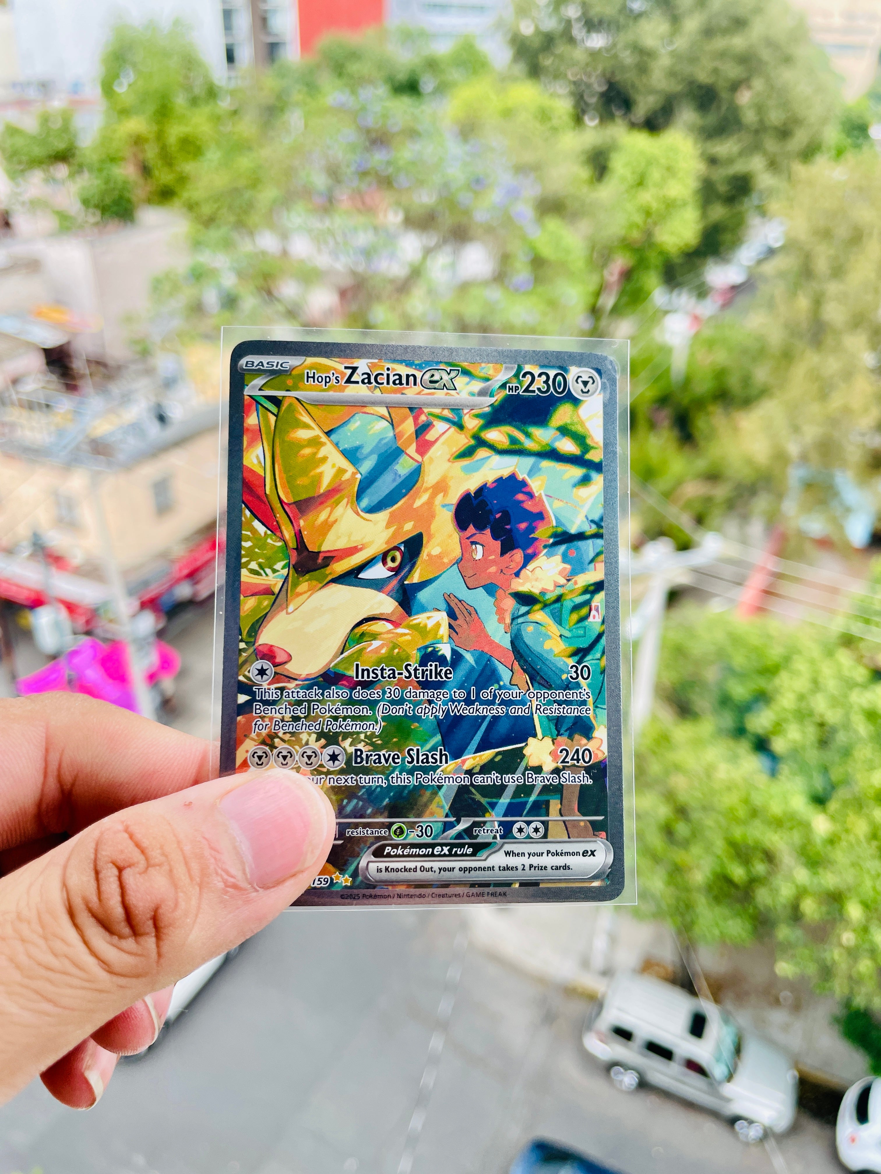 Hop's Zacian ex | 186/159 | Journey Together | Carta Pokémon TCG | Inglés