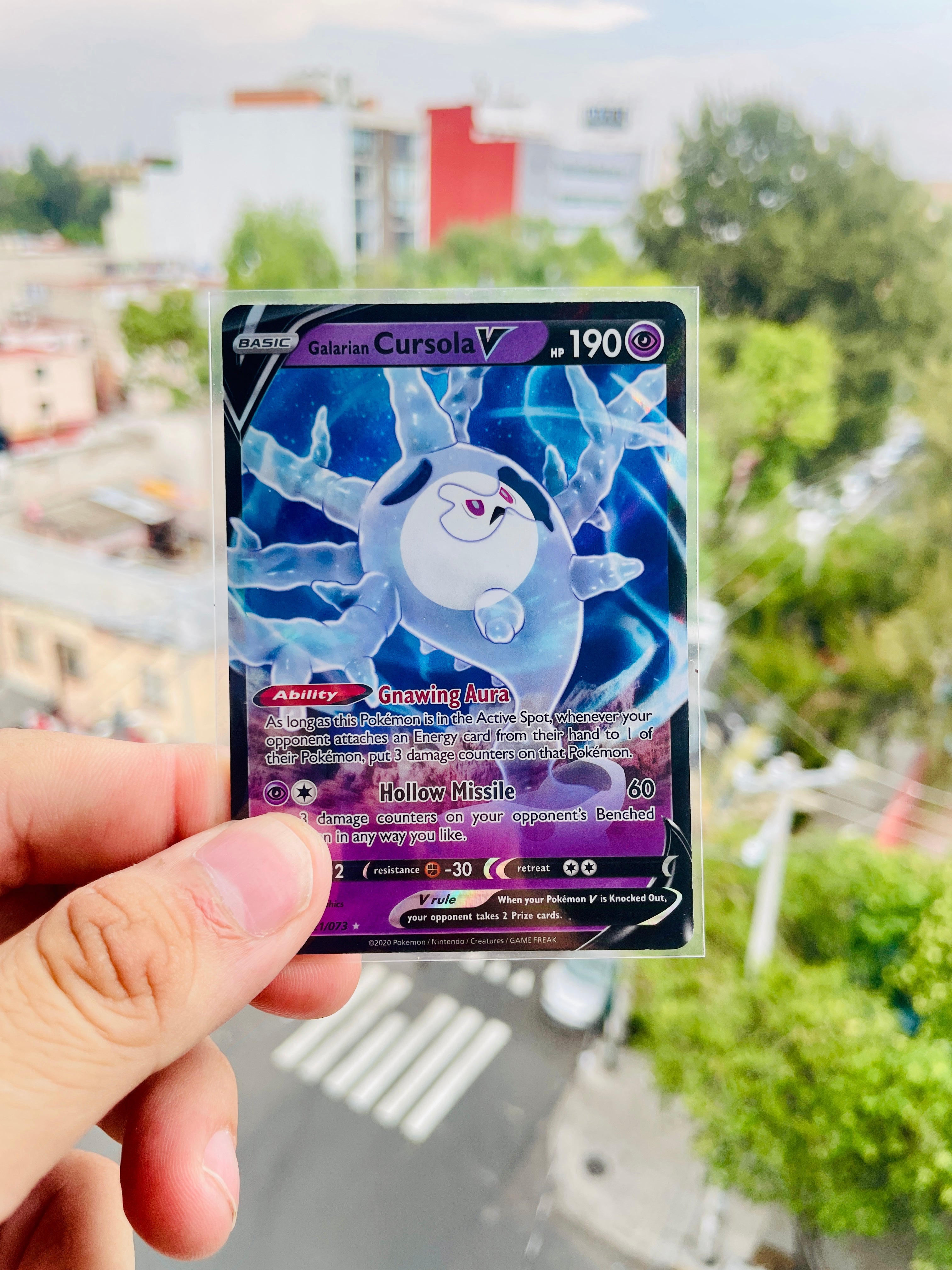 Galarian Cursola V | 21/73 | Champion's Path | Carta Pokémon TCG | Inglés