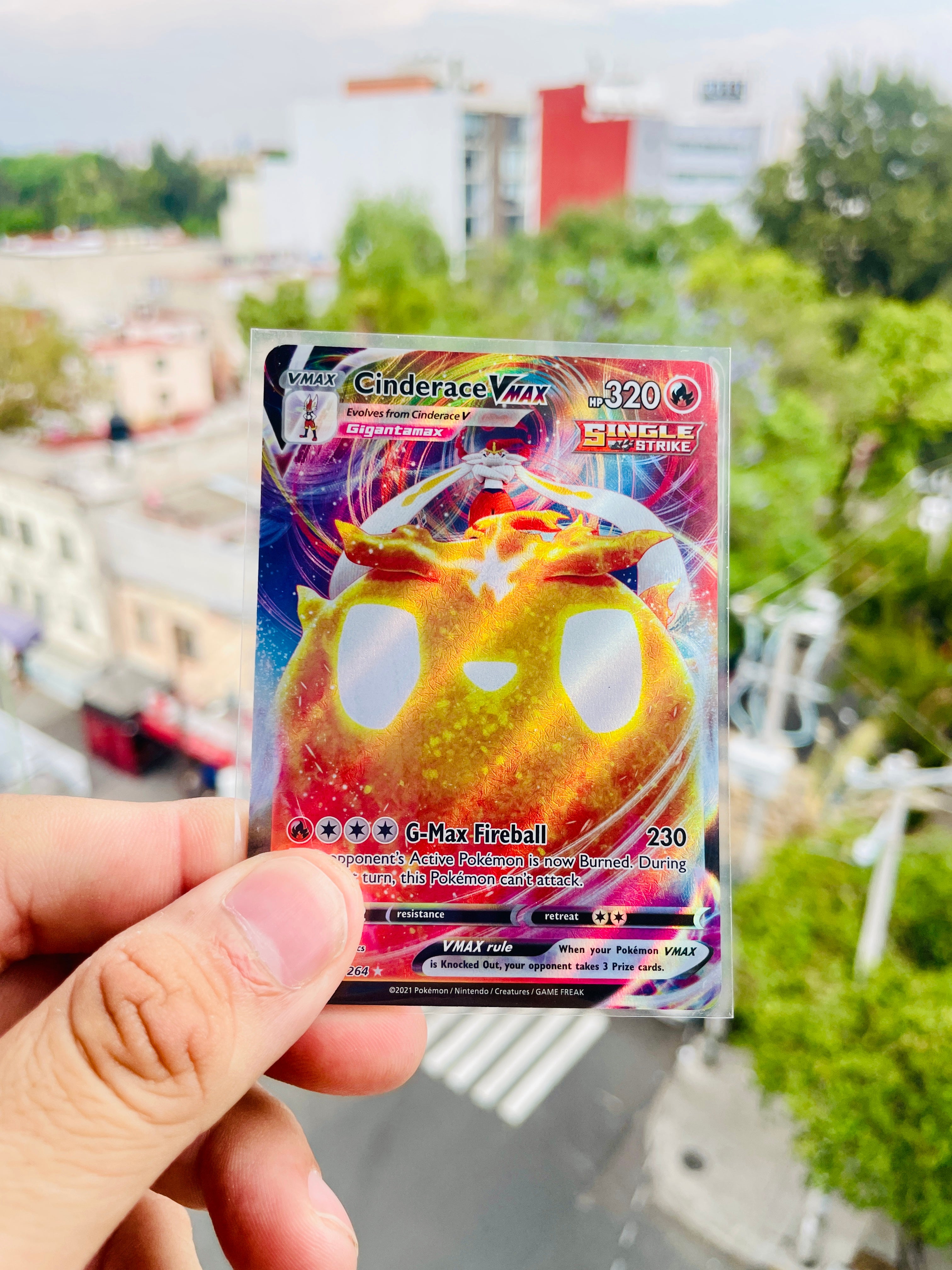 Cinderace VMAX | 045/264 | Fusion Strike | Carta Pokémon TCG | Inglés