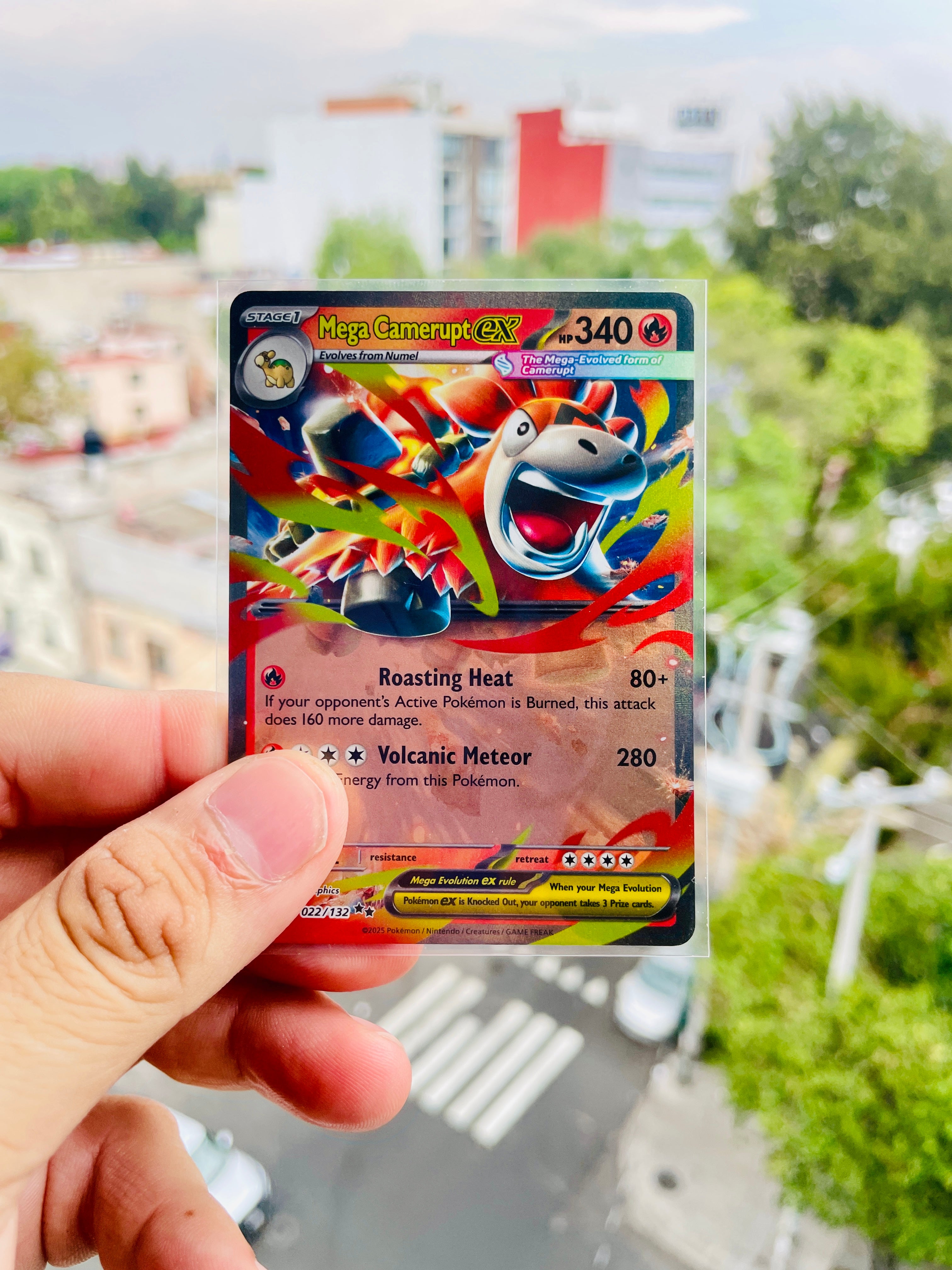 Mega Camerupt ex | 022/132 | Mega Evolution | Carta Pokémon TCG | Inglés