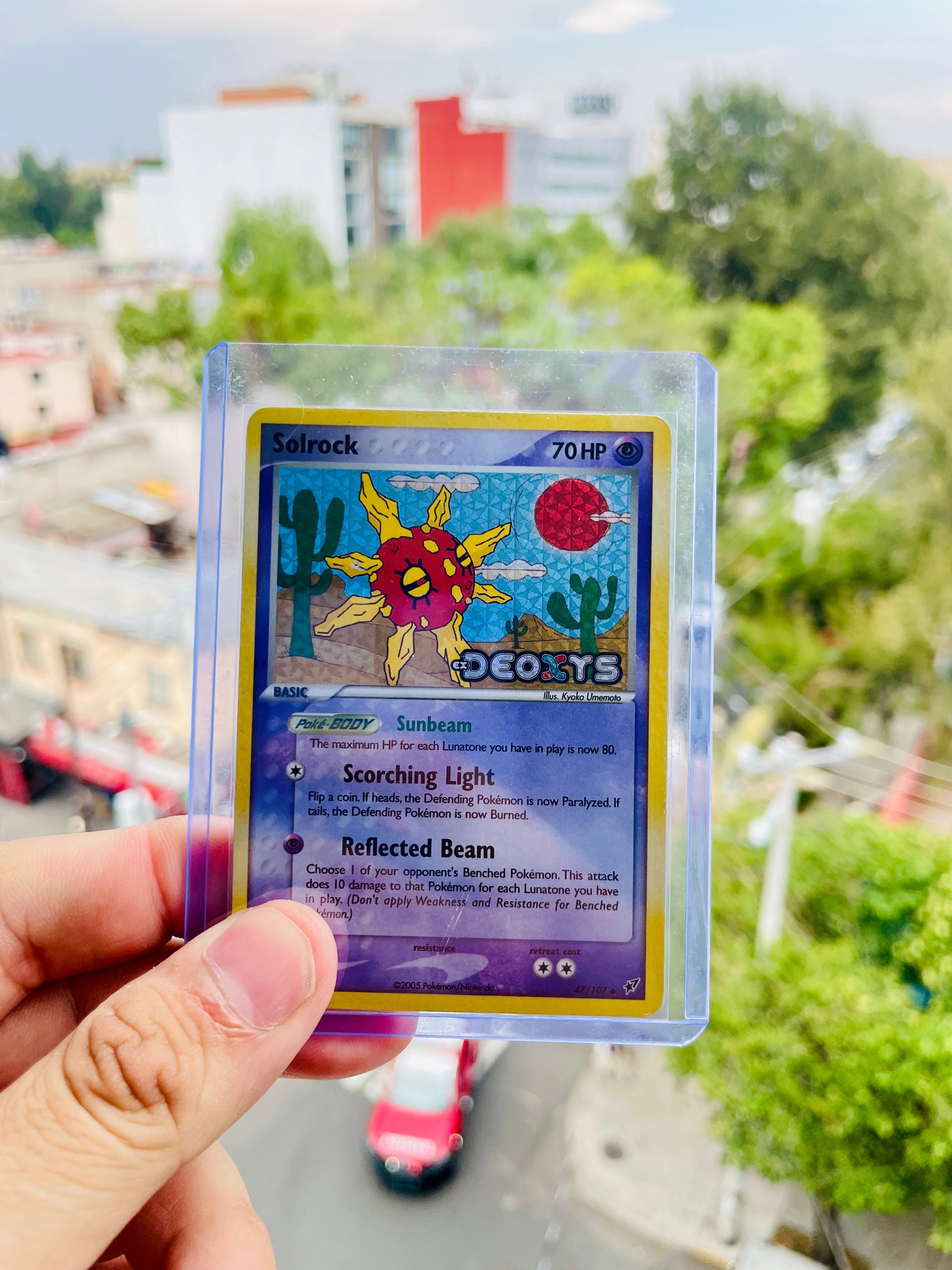 Solrock | 47 | EX Deoxys | Carta Pokémon TCG | Inglés | LP