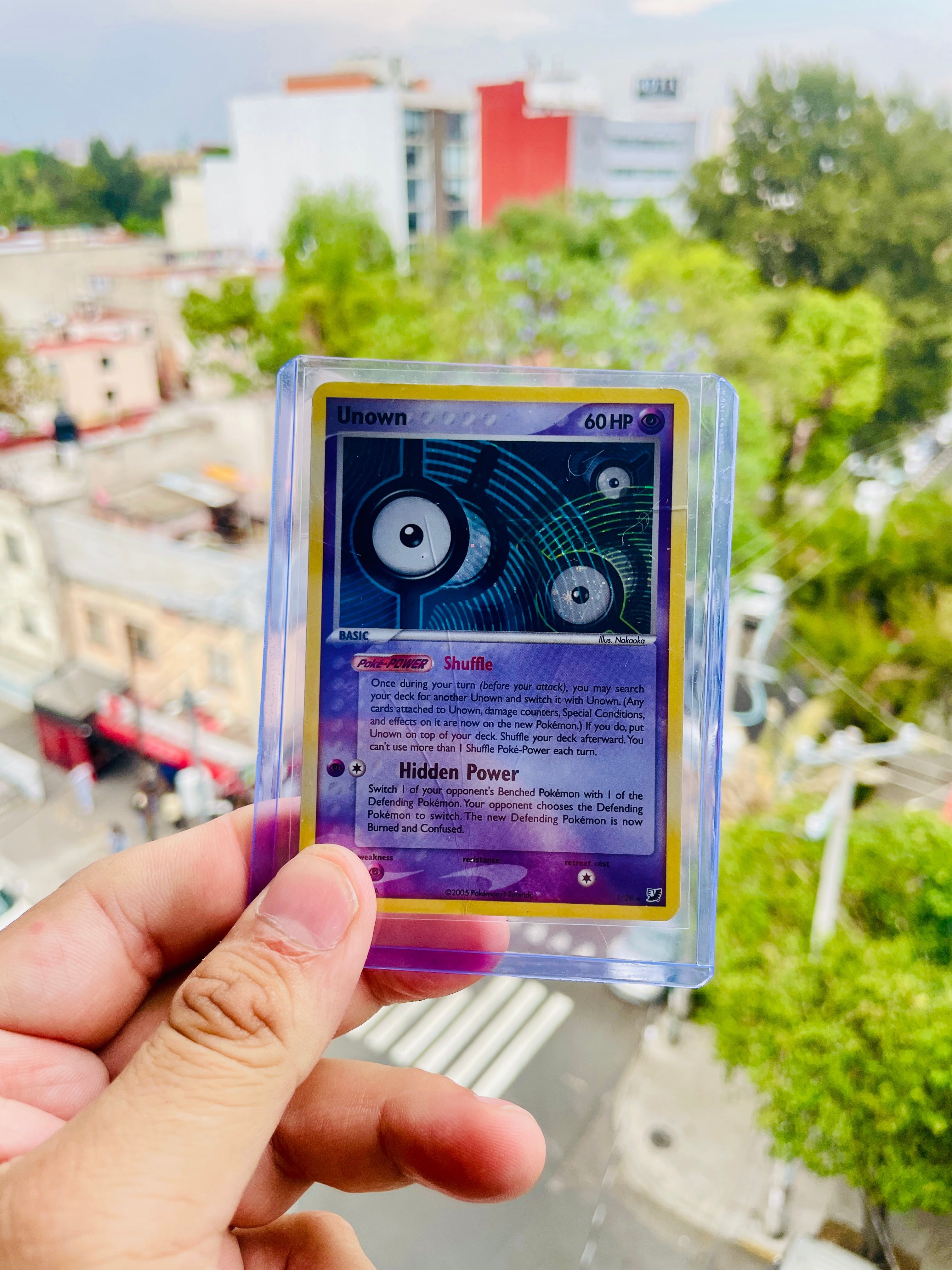 Unown (I) | I/28 | EX Unseen Forces | Carta Pokémon TCG | Inglés | DMG