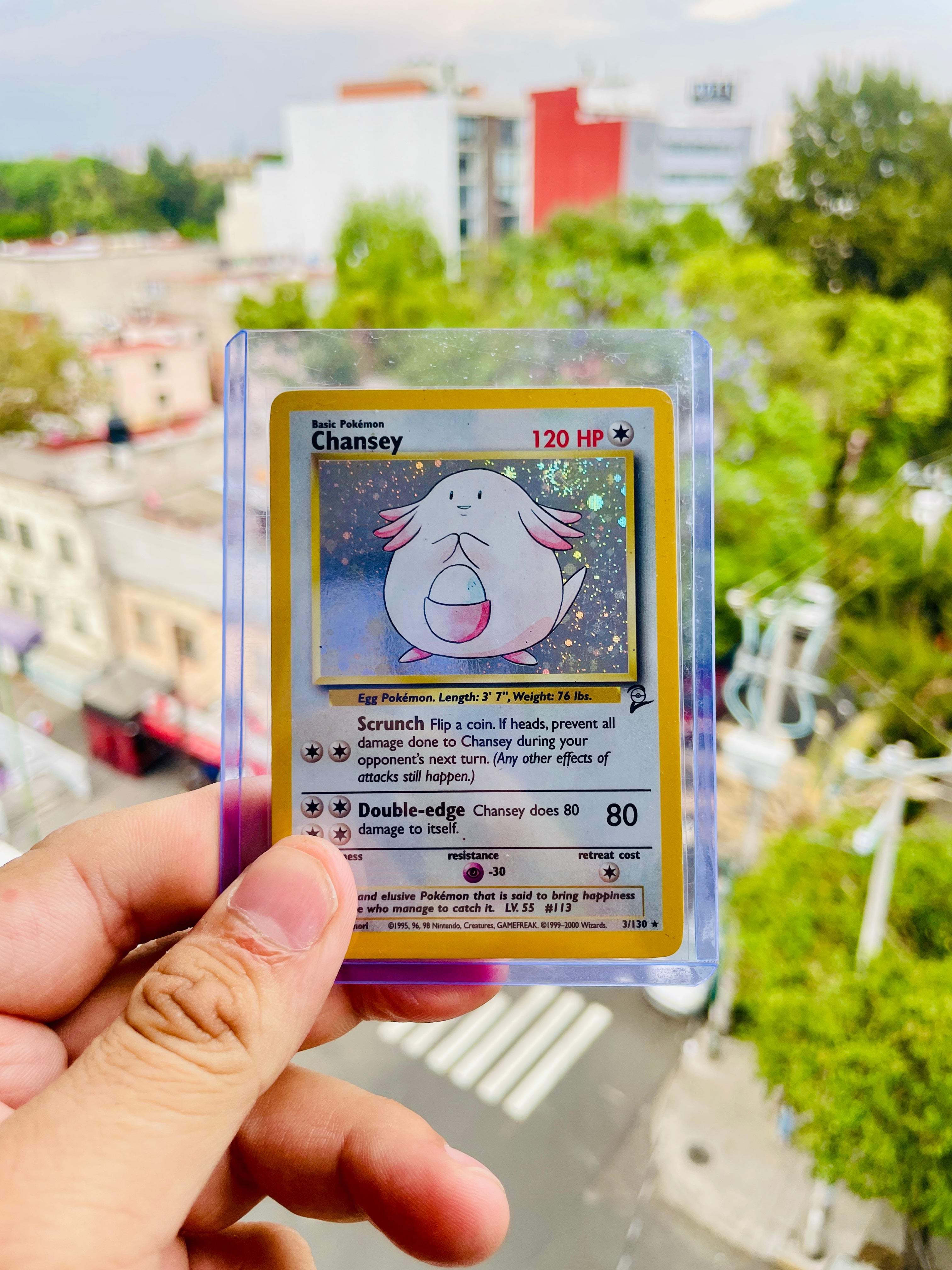 Chansey | 3 | Base Set (Unlimited) | Carta Pokémon TCG | Inglés | LP