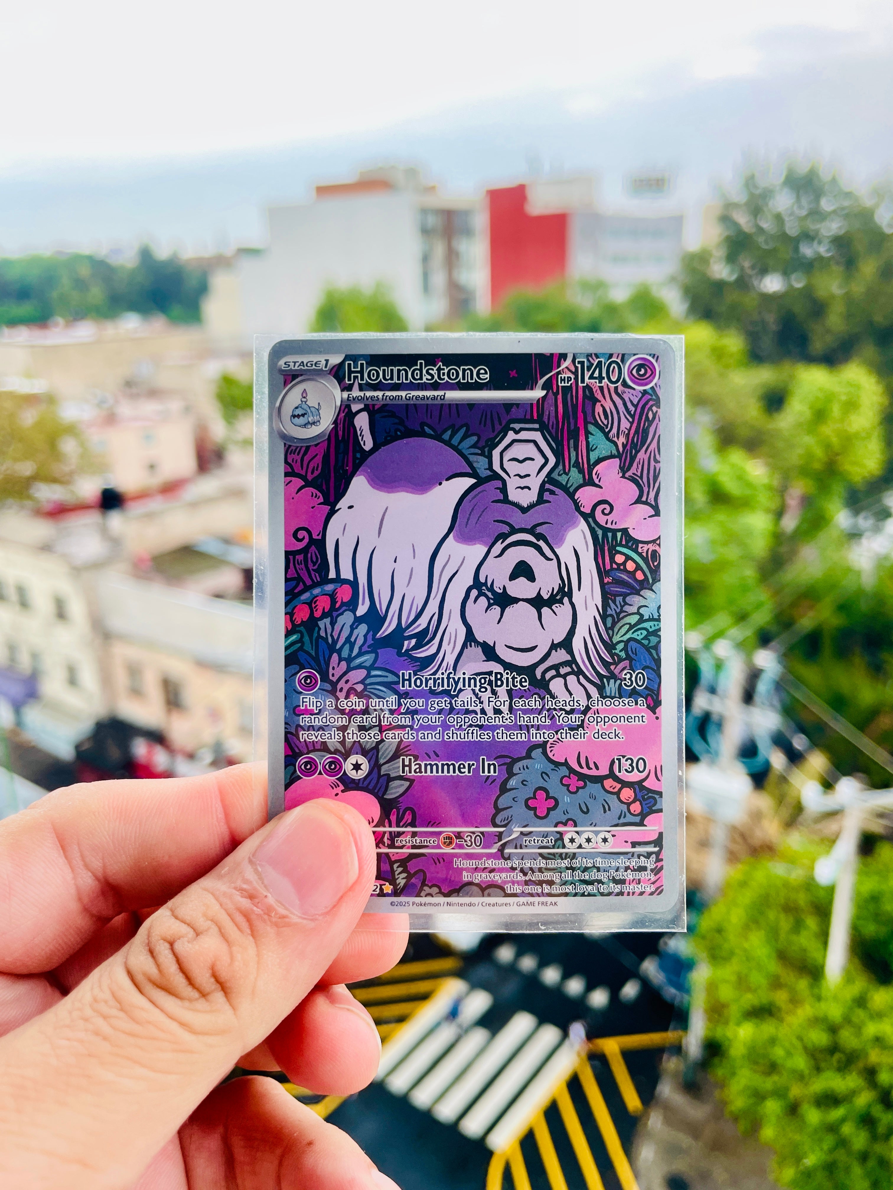 Houndstone 145/132 | Mega Evolution | Illustration Rare | Carta Pokémon TCG | Inglés