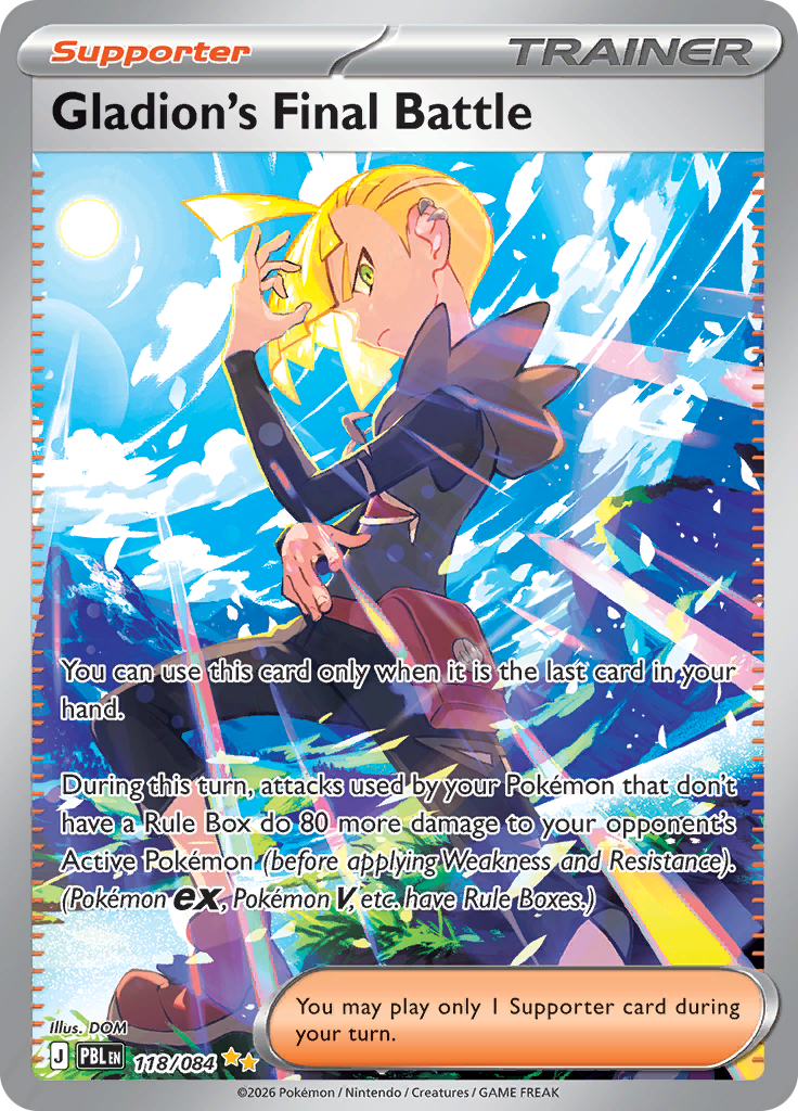 Gladion's Final Battle 118/084 - NM Inglés