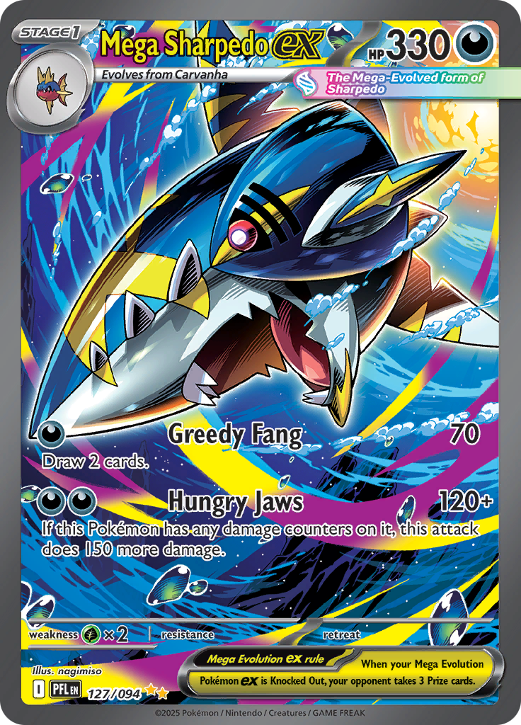 Mega Sharpedo ex 127/094 - NM Inglés