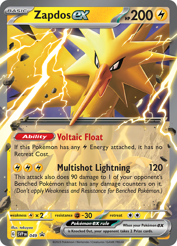 Zapdos ex 049 - NM Inglés