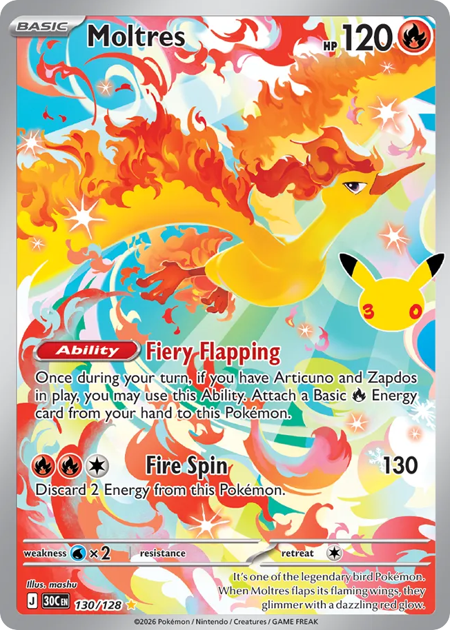 Moltres 130/128 - NM Inglés