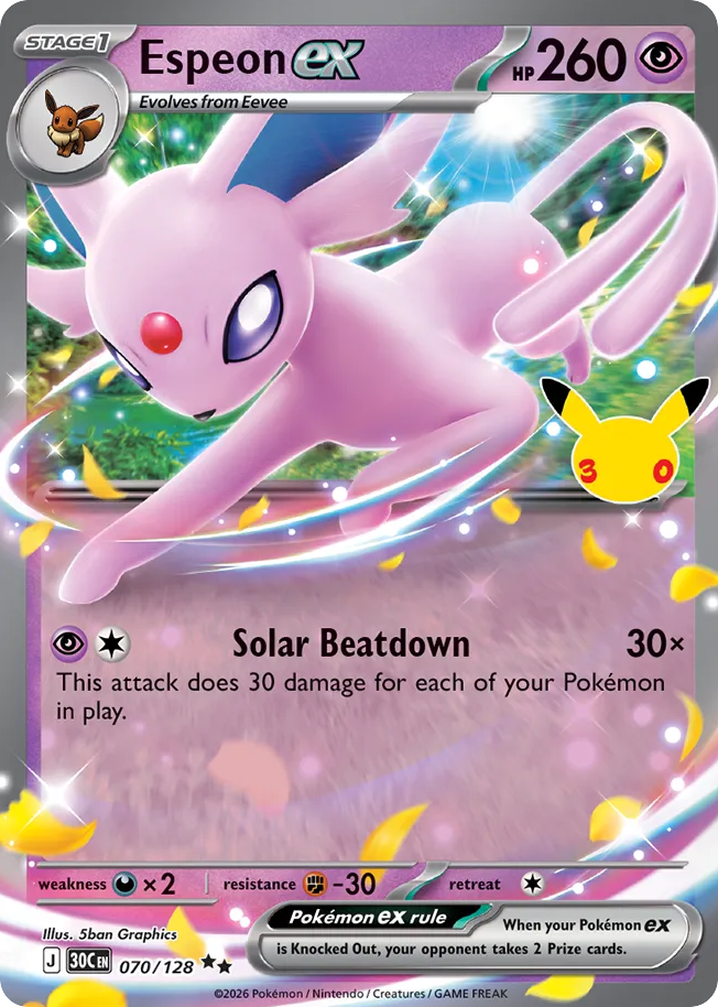 Espeon ex 070/128 - NM Inglés