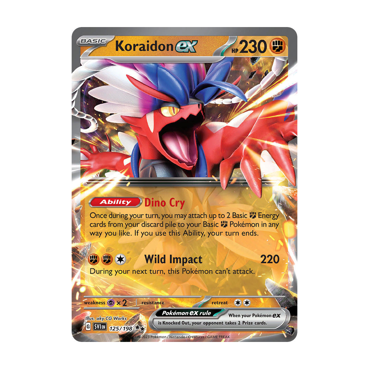 Koraidon ex 125/198 - Scarlet & Violet Base Set - Pokémon TCG