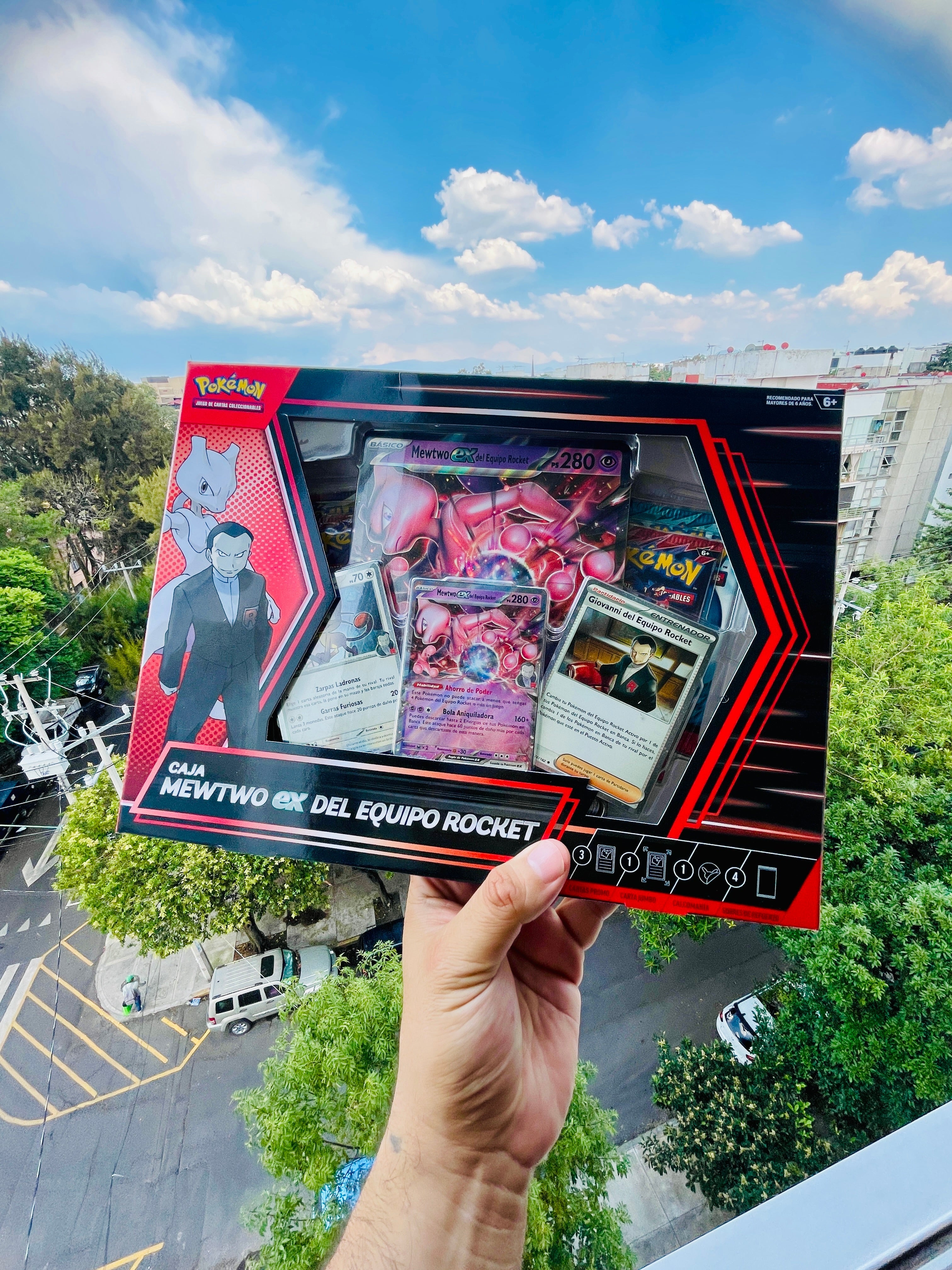 Team Rocket's Mewtwo ex Caja Español - Sellado